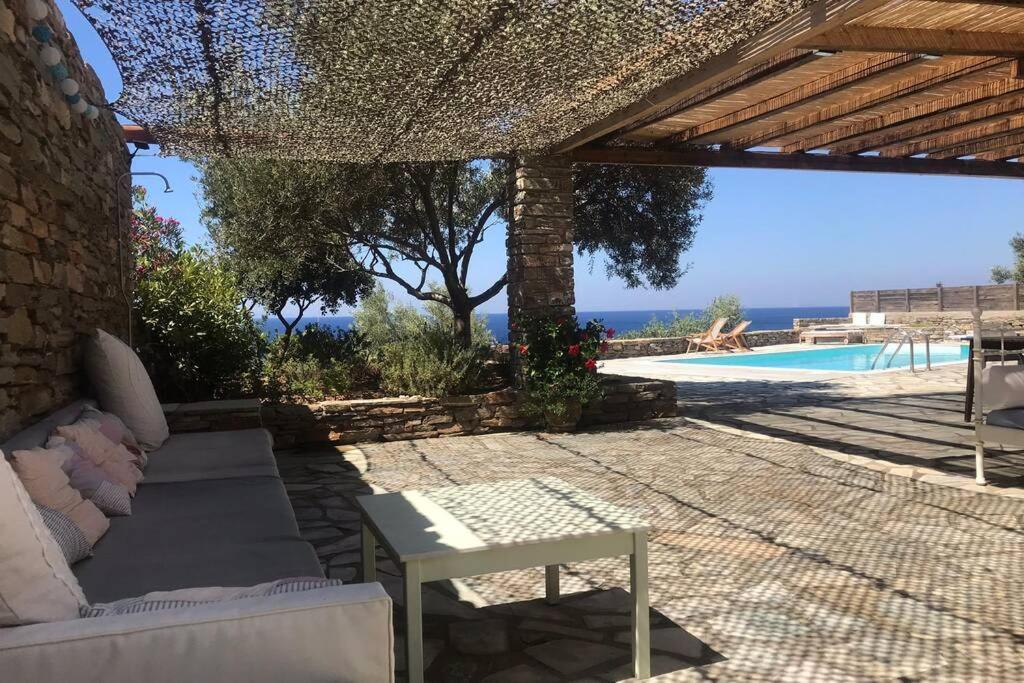 Ligia  Sunset Villa With Swimming Pool At Tzia מראה חיצוני תמונה