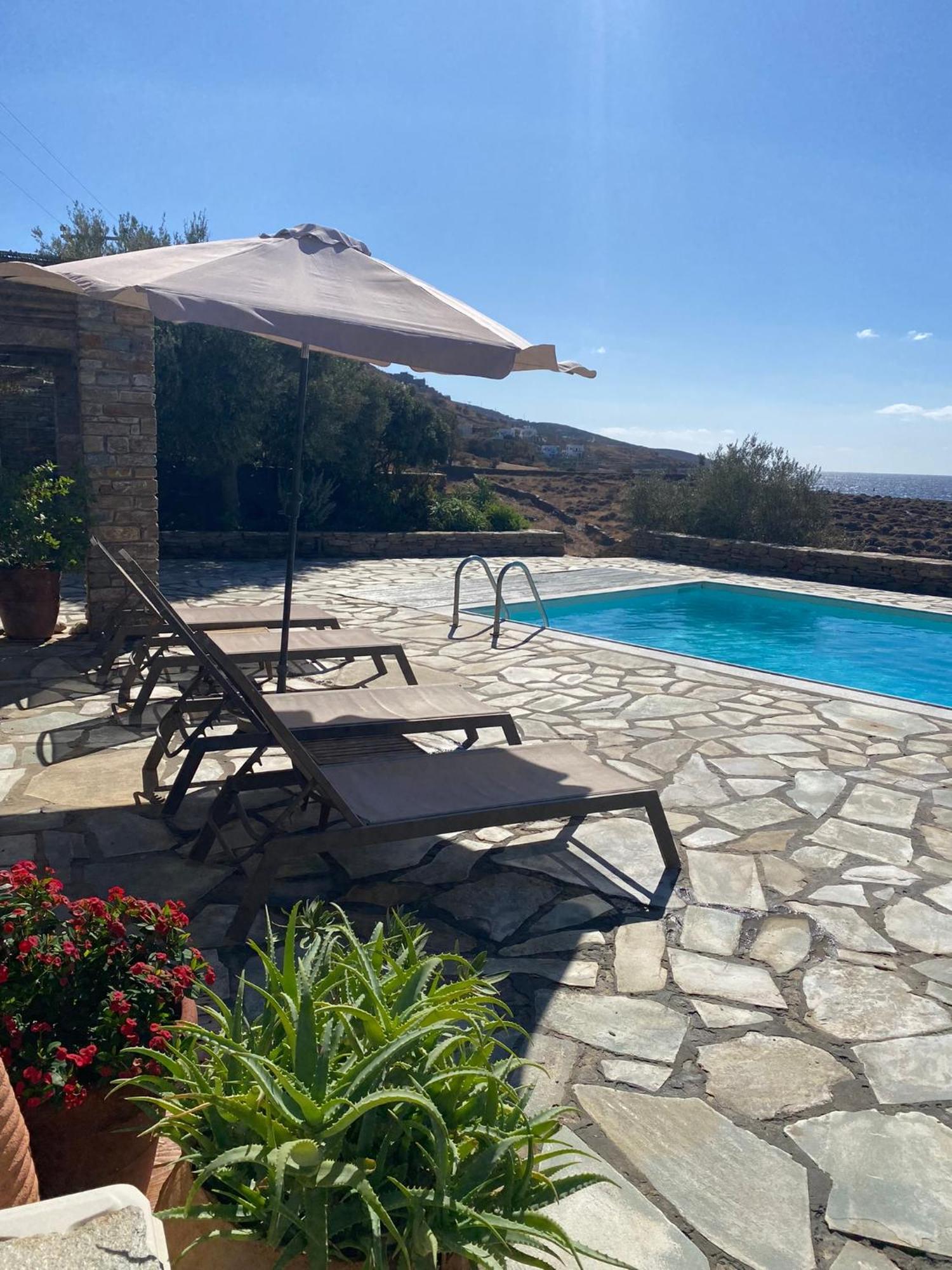 Ligia  Sunset Villa With Swimming Pool At Tzia מראה חיצוני תמונה